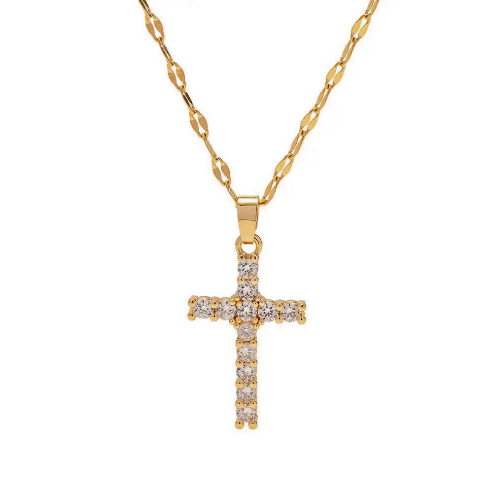 Leah cross necklace